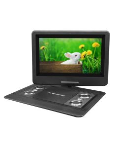 Refurbished Trexonic 12.5 Inch Portable TV+DVD Player with Color TFT LED Screen and USB/HD/AV Inputs